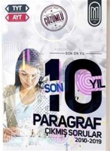 TYT AYT Paragraf Son 10 Yıl Çözümlü Çıkmış Sorular-2010-2019