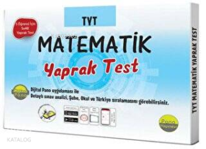 TYT Matematik Yaprak Testleri (Kutu Test 5 öğrenci için 5x48 Adet)