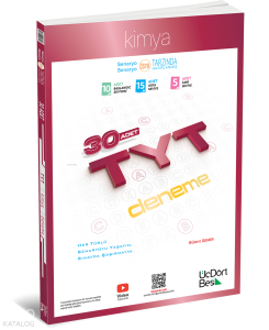 ÜçDörtBeş Yayınları TYT Kimya 30’lu Deneme