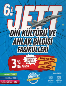 Ünlüler Karması Yayınları 6. Sınıf Jett Din Kültürü ve Ahlak Bilgisi Fasikülleri Soru Bankası