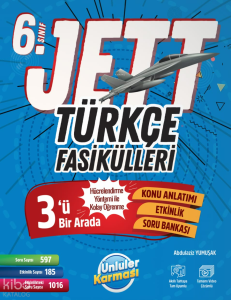 Ünlüler Karması Yayınları 6.Sınıf Jett Türkçe Fasiküller Soru Bankası
