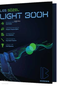 Workwin LGS Yeni Nesil Sorular ve Detaylı Çözümlerle Lightbook Sözel (Türkçe, Sosyal Bilgiler, İngilizce)