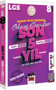 Yargı Ders Arkadaşım 8.Sınıf LGS 2021-2025 Tüm Dersler Fasikül Fasikül Tıpkı Basım Son 5 Yıl Çıkmış Sorular