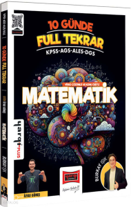Yargı Yayınevi KPSS ALES DGS AGS 10 Günde Full Tekrar Matematik Video Çözümlü ve Konu Özetli