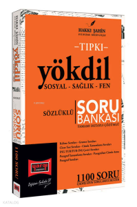 Yargı Yayınevi Tıpkı YÖKDİL Sosyal - Sağlık - Fen Sözlüklü Tamamı Detaylı Çözümlü Soru Bankası