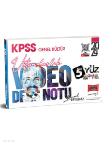 Yargı Yayınları 2024 KPSS Genel Kültür 5Yüz Vatandaşlık Video Ders Notları
