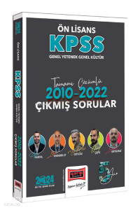 Yargı Yayınları 2024 KPSS GY-GK Ön Lisans Tamamı Çözümlü 2010-2022 Çıkmış Sorular