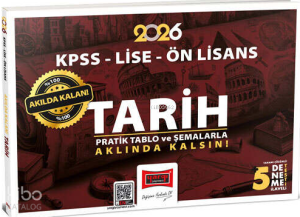 Yargı Yayınları 2026 KPSS Lise Ön Lisans Akılda Kalan Pratik Tablo ve Şemalarla Tarih