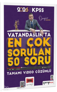 Yargı Yayınları 2026 KPSS Vatandaşlıkta En Çok Sorulan 50 Soru