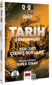 Yargı Yayınları 2026 MEB-AGS ÖABT Tarih Öğretmenliği Tamamı Çözümlü Son 6 Sınav Çıkmış Sorular