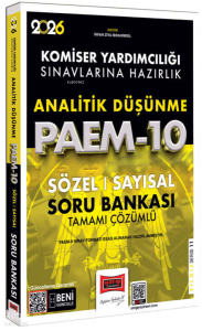 Yargı Yayınları 2026 PAEM Komiser Yardımcılığı Sınavlarına Hazırlık Analitik Düşünme Sözel-Sayısal Soru Bankası