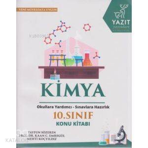 Yazıt Yayınları 10. Sınıf Kimya Konu Kitabı Yazıt