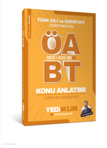 Yediiklim 2026 MEB AGS ÖABT Türk Dili ve Edebiyatı Öğretmenliği Türk Halk Edebiyatı Konu Anlatımı