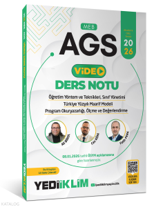 Yediiklim 2026 MEB AGS ÖYT Sınıf Yönetimi TYMM Program Okuryazarlığı Ölçme ve Değerlendirme Video Anlatımlı Ders Notu