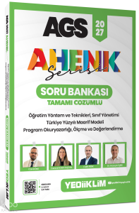 Yediiklim 2027 AGS Ahenk Serisi ÖYT , Sınıf Yönetimi , TYMM, Program Okuryazarlığı, Ölçme ve Değerlendirme Tamamı Çözümlü Soru Bankası