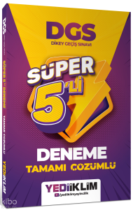 Yediiklim 2027 DGS Tamamı Çözümlü Süper 5'li Deneme