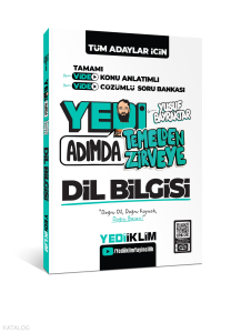 Yediiklim Yayıncılık Tüm Adaylar İçin Yedi Adımda Temelden Zirveye Dil Bilgisi Video Konu Anlatımlı Video Çözümlü Soru Bankası