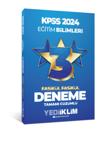 Yediiklim Yayınları 2024 KPSS Eğitim Bilimleri Tamamı Çözümlü 3 Yıldız Fasikül Deneme