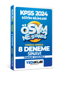 Yediiklim Yayınları 2024 Kpss Ösym Ne Sorar Eğitim Bilimleri Tamamı Çözümlü 8 Fasikül Deneme