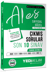 Yediiklim Yayınları 2026 ALES  Sayısal Sözel Yetenek Tamamı Çözümlü Son 10 Sınav Çıkmış Sorular - 23 Kasım 2025 Ales-3 Ekli