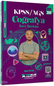 Yediiklim Yayınları 2026 KPSS AGS Atölye Serisi Genel Kültür Coğrafya Tamamı Video Çözümlü Soru Bankası