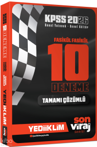 Yediiklim Yayınları 2026 KPSS Son Viraj Serisi GY-GK Tamamı Çözümlü 10 Fasikül Deneme