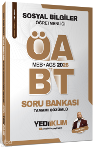 Yediiklim Yayınları 2026 MEB AGS ÖABT Sosyal Bilgiler Öğretmenliği Tamamı Çözümlü Soru Bankası