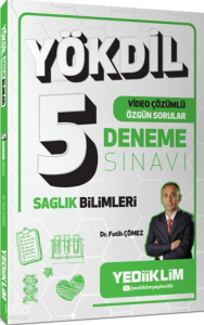 Yediiklim Yayınları YÖKDİL Sağlık Bilimleri Video Çözümlü Özgün Sorular 5 Deneme Sınavı