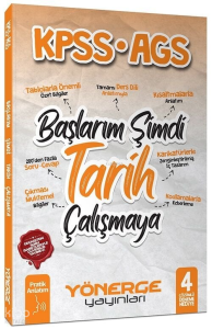 Yönerge KPSS MEB-AGS Başlarım Şimdi Tarih Çalışmaya Pratik Anlatım