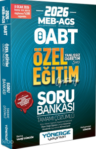 Yönerge Yayınları 2026 ÖABT MEB-AGS Özel Eğitim Öğretmenliği Soru Bankası Çözümlü
