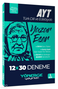 Yönerge YKS AYT Türk Dili ve Edebiyatı Yazar Eser 12x30 Deneme