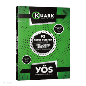 YÖS Genel Yetenek (IQ) Konu Özetli