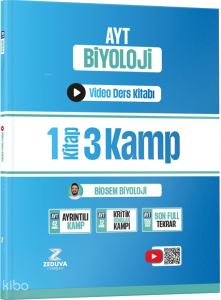 Zeduva Biosem AYT Biyoloji 1 Kitap 3 Kamp Video Ders Kitabı