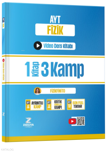 Zeduva Yayınları Fizikfinito AYT Fizik 1 Kitap 3 Kamp Video Ders Kitabı