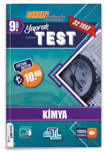 09.Sınıf Yaprak Test Kimya - 2022