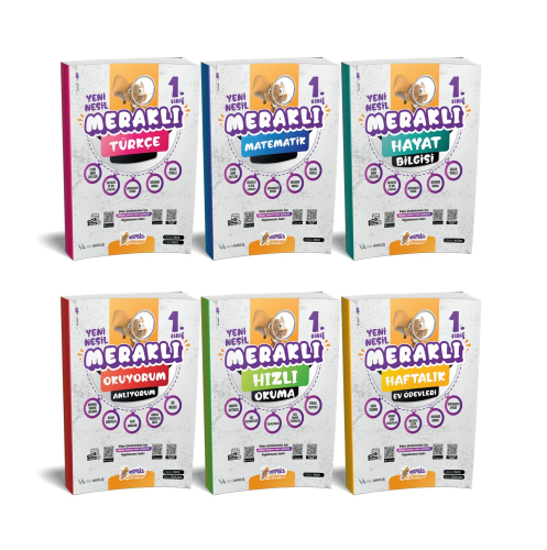 1. Sınıf 2. Dönem Set;(Hayat Bilgisi, Türkçe, Matematik, Hızlı Okuma, Okuyorum Anlıyorum, Ödev Foyu)
