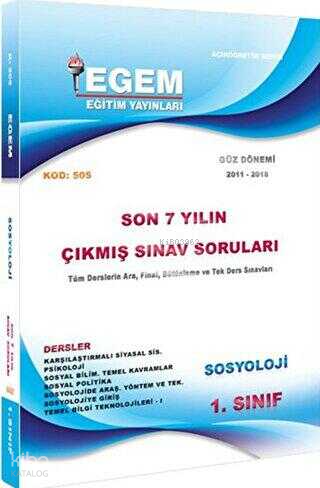 1. Sınıf Sosyoloji 1. Yarıyıl Çıkmış Sınav Soruları 2011-2018