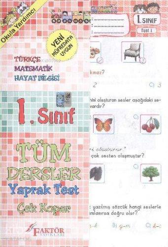 1. Sınıf Tüm Dersler Yaprak Testler