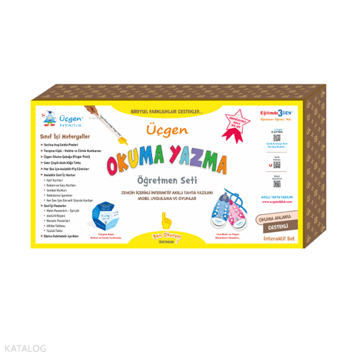 1. Sınıf Üçgen Okuma Yazma Öğretmen Seti - 2024