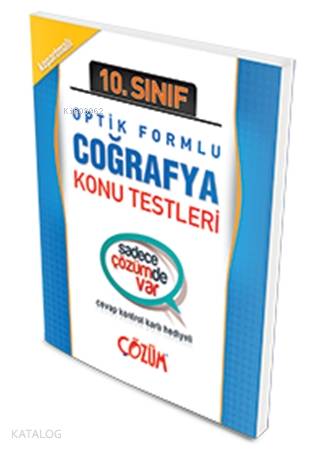 10. Sınıf Coğrafya Konu Testi; Optik Formlu