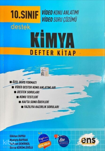 10.Sınıf Defter Kitap Kimya - 2023
