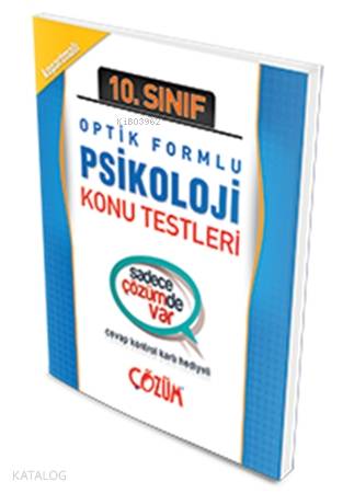 10. Sınıf Psikoloji Konu Testi; Optik Formlu