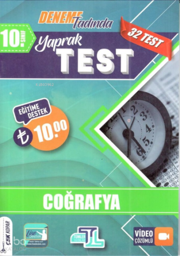 10.Sınıf Yaprak Test Coğrafya - 2022
