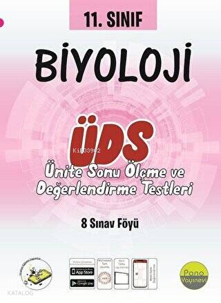 11. Sınıf Biyoloji Ünite Değerlendirme Sınavı (8 Sınav)