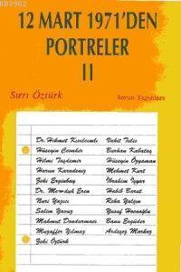 12 Mart 1971´den Portreler 2