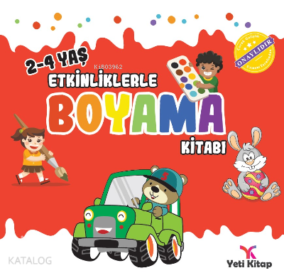2-4 yaş Etkinliklerle Boyama Kitabı 1 - Kitapiks.com