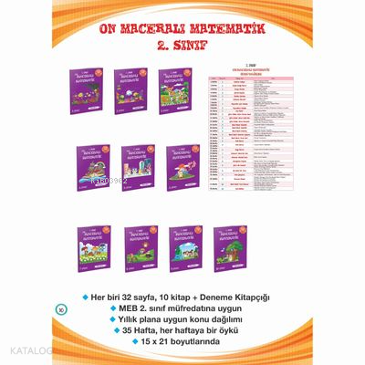 2. Sınıf On Maceralı Matematik (10 Kitap)