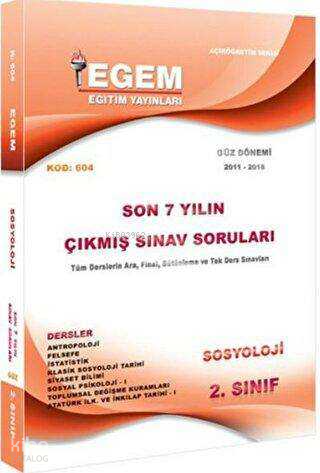 2. Sınıf Sosyoloji Çıkmış Sınav Soruları