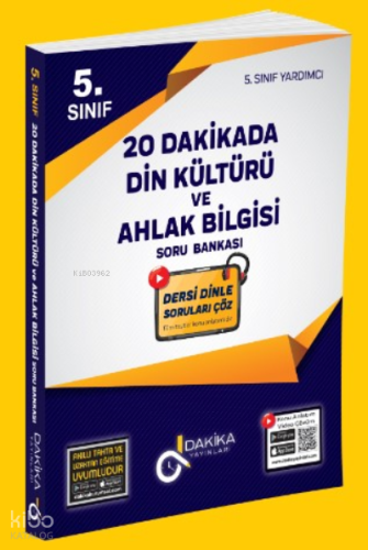 20 Dakikada 5. Sınıf Din Kültürü Ve Ahlak Bilgisi Soru Bankası
