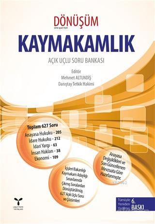 2018 Dönüşüm - Kaymakamlık; Açık Uçlu Soru Bankası - Kitapiks.com